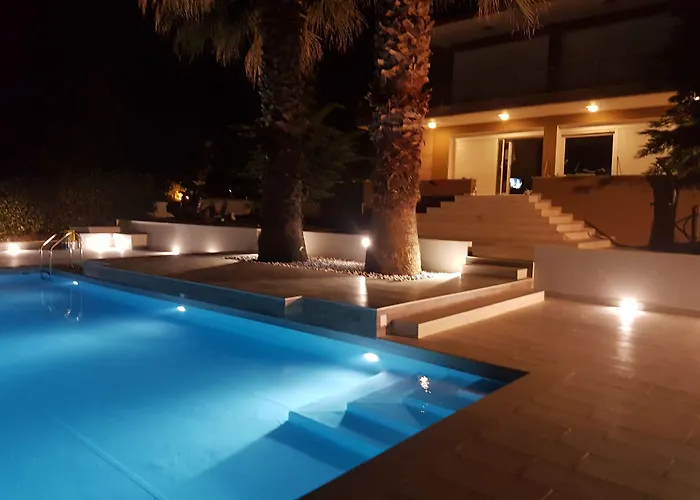 Anna Maria Private Pool & Sea View 5 Bedrooms Villa Kriopigi